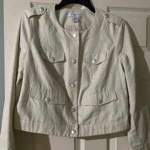 NWOT-Liz Claiborne Women's Cream Jacket